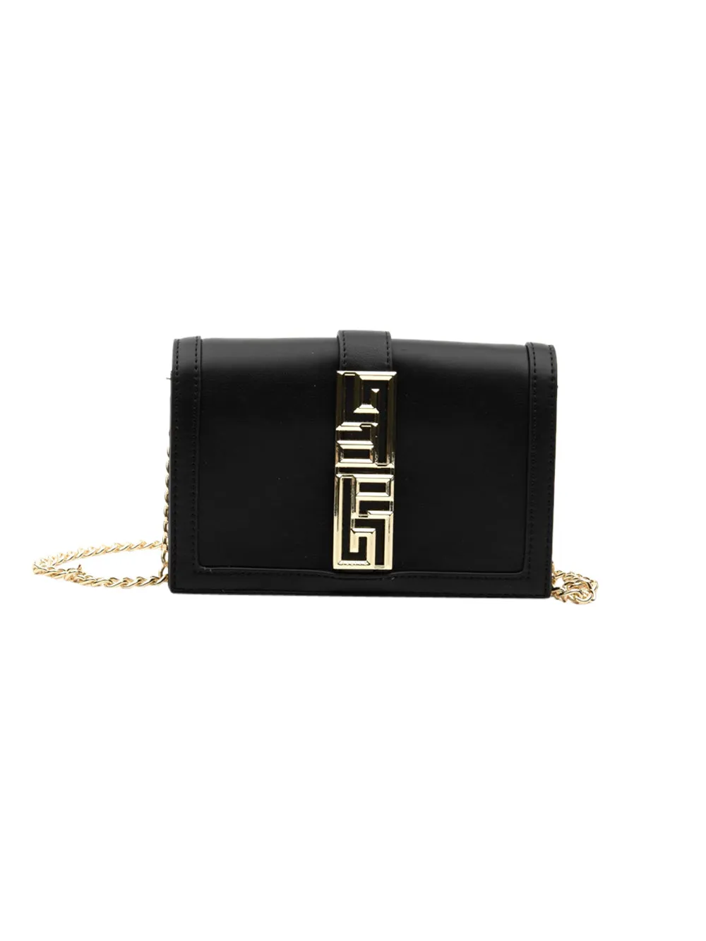 Borsa Donna nero con chiusura con pattina