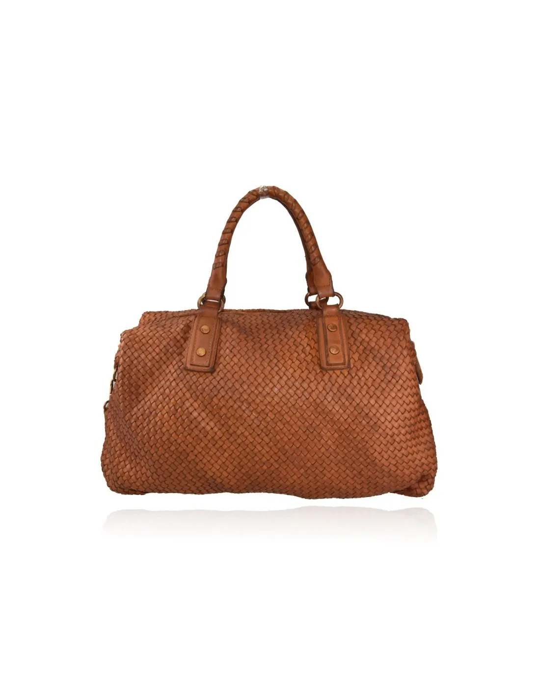 Borse artigianali in pelle intrecciata