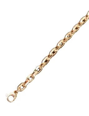 Bracciale a catena forzatina in oro rosa