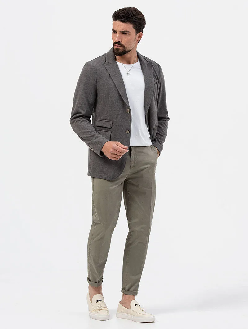 COLIN BLAZER MONOPETTO GRIGIO SCURO