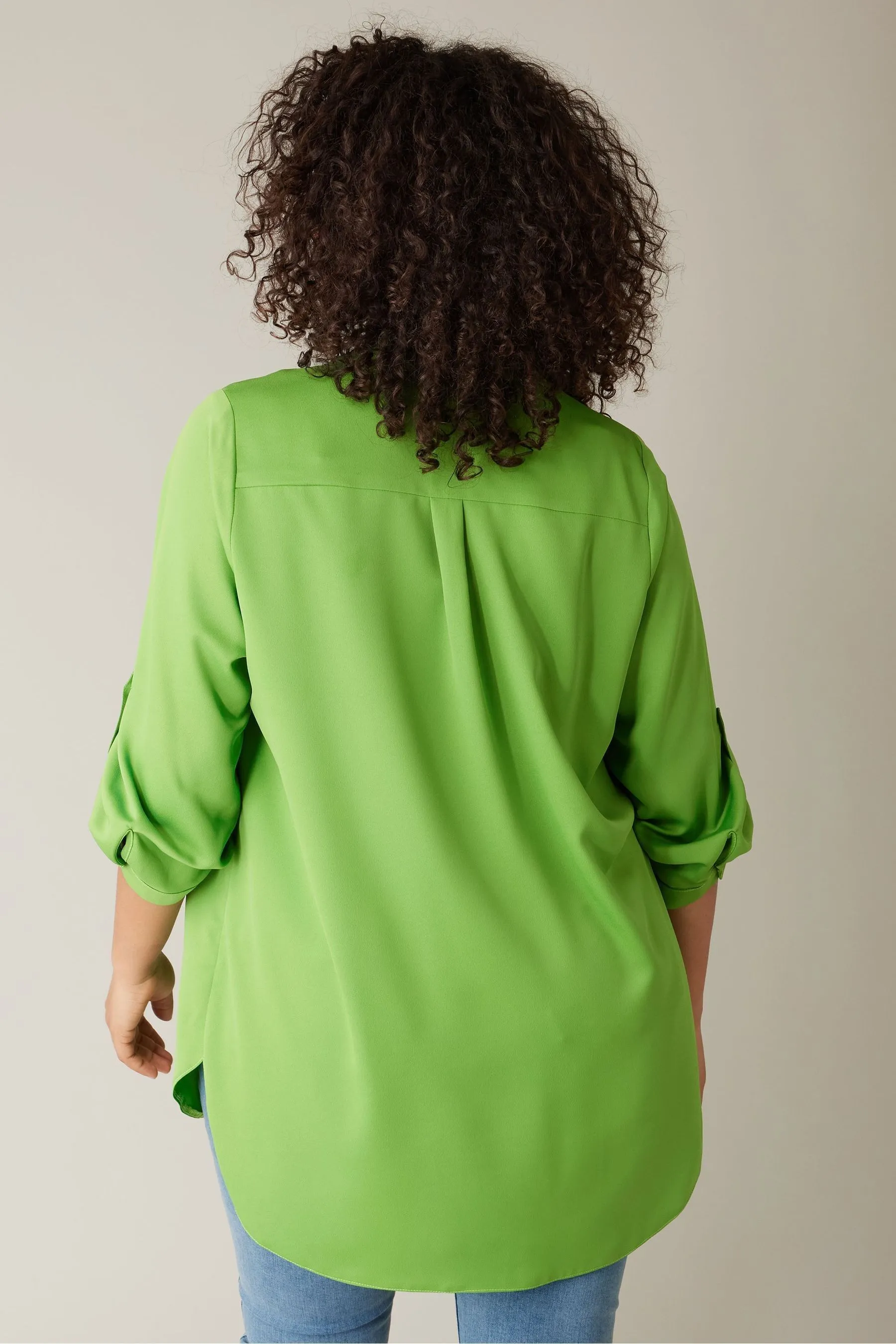 Evans Curve Tab Sleeve Shirt    