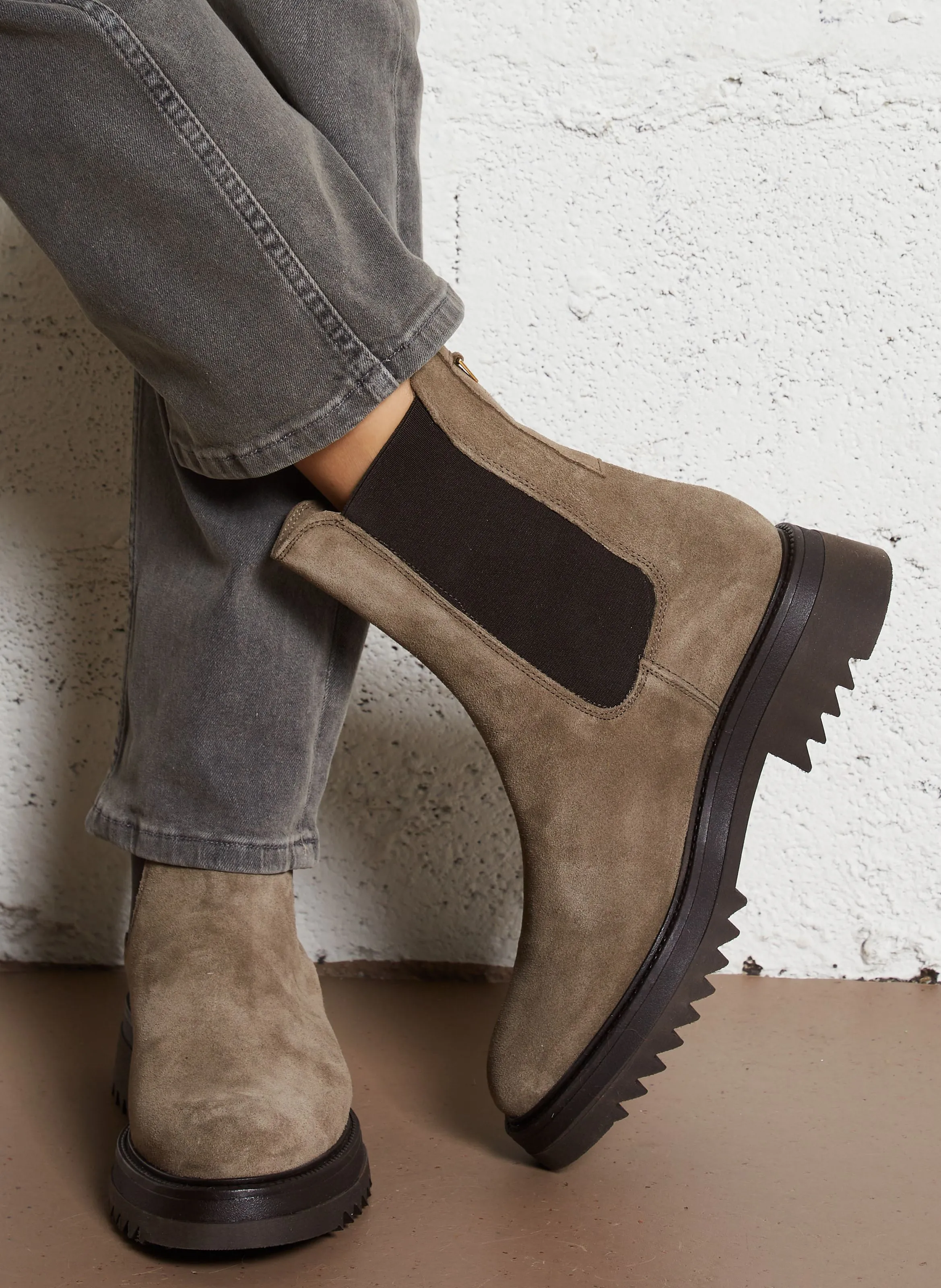  JB MARTIN   OPTIMISTE - Stivaletti in pelle scamosciata | Beige
