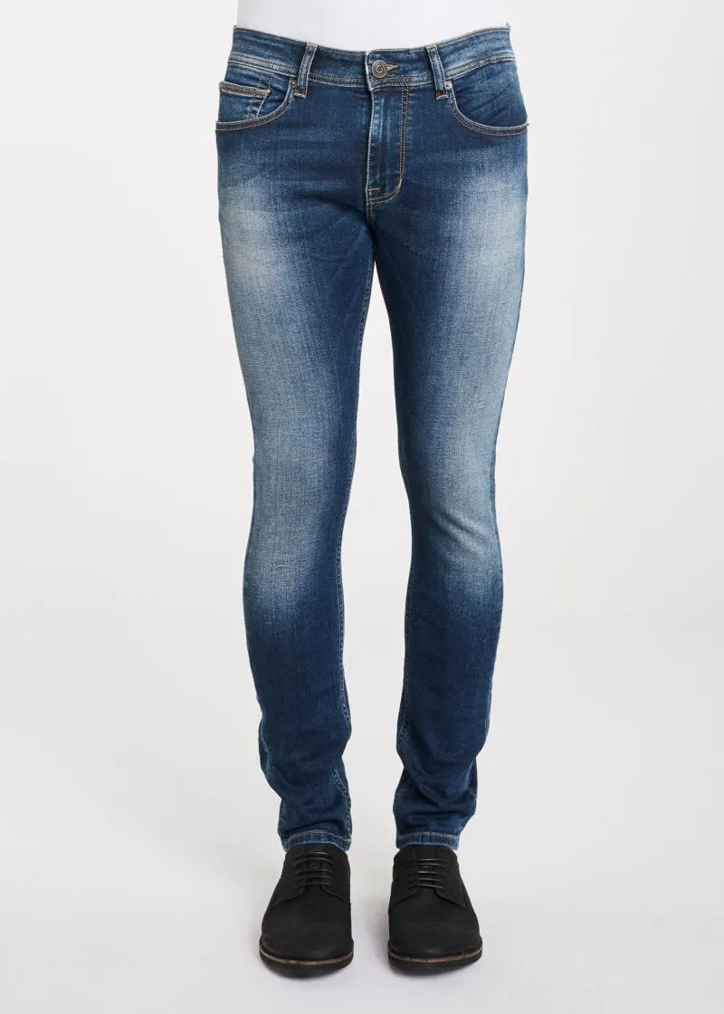 Jeans in denim indaco medio