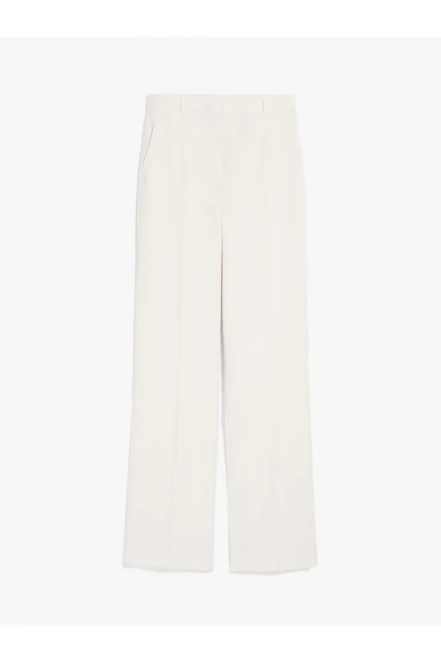 Max Mara Agami Pantaloni in crêpe satin di lana