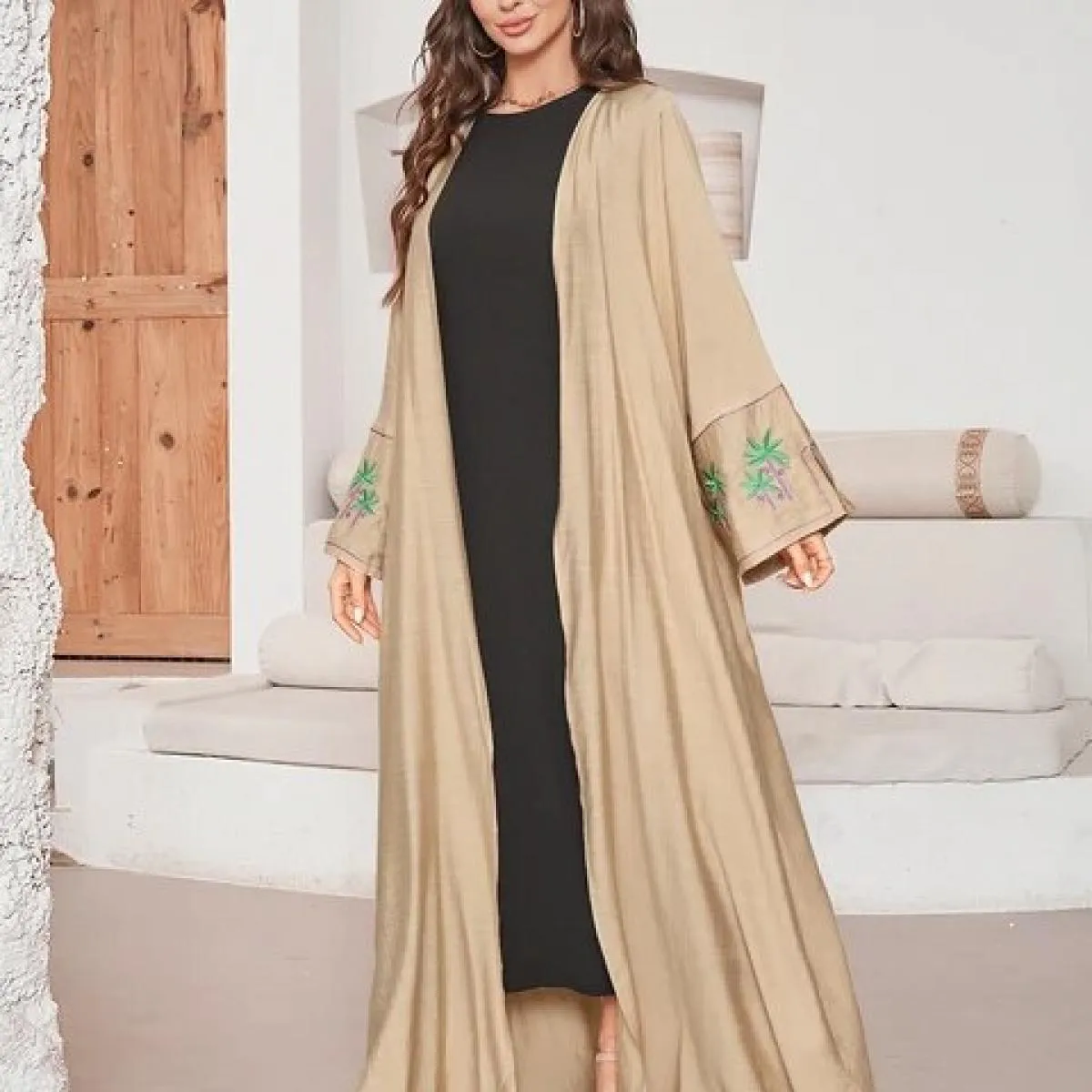 Ramadan Abiti africani per le donne Kimono musulmano Abaya Dubai Turchia Islam Abito modesto Manica intera Caftano arabo marocch
