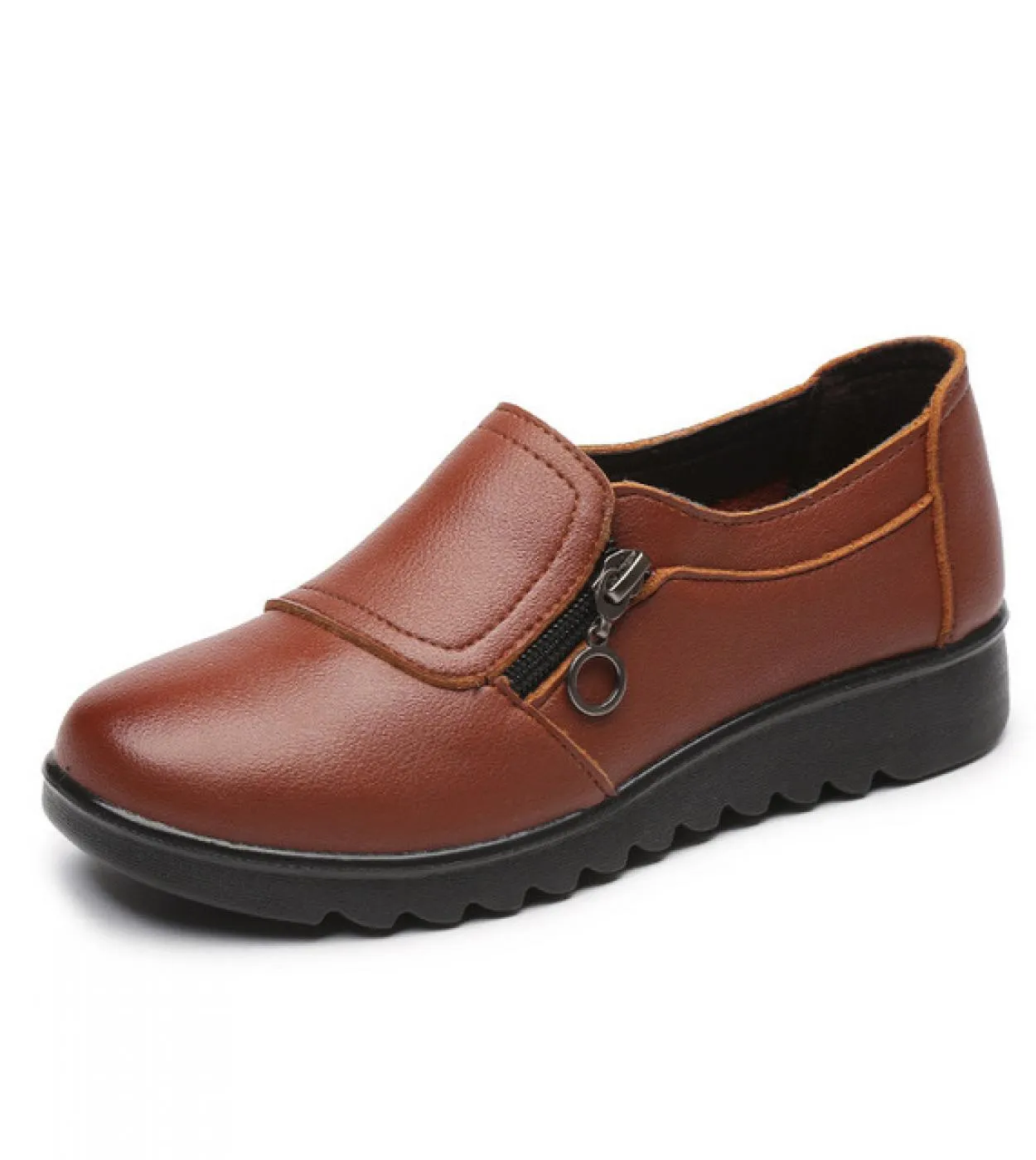 Scarpe da donna 2022 Autunno New Casual Mocassini piatti Retro Piattaforma traspirante leggera antiscivolo Lazy Old Mother Sneak