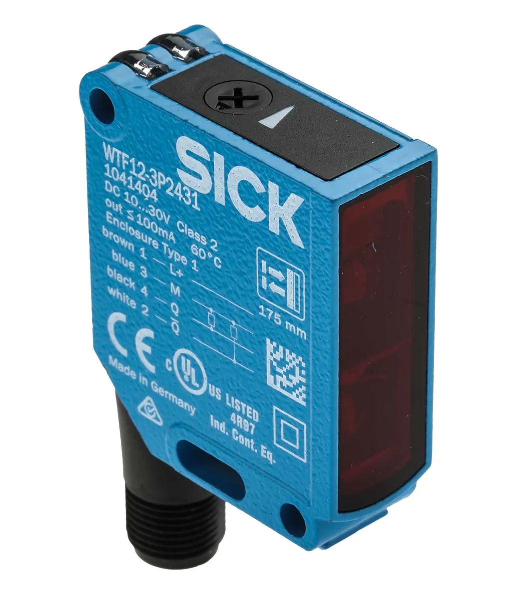 Sensore fotoelettrico Rettangolare SICK, a diffusione, rilevamento 30 mm → 175 mm, uscita PNP