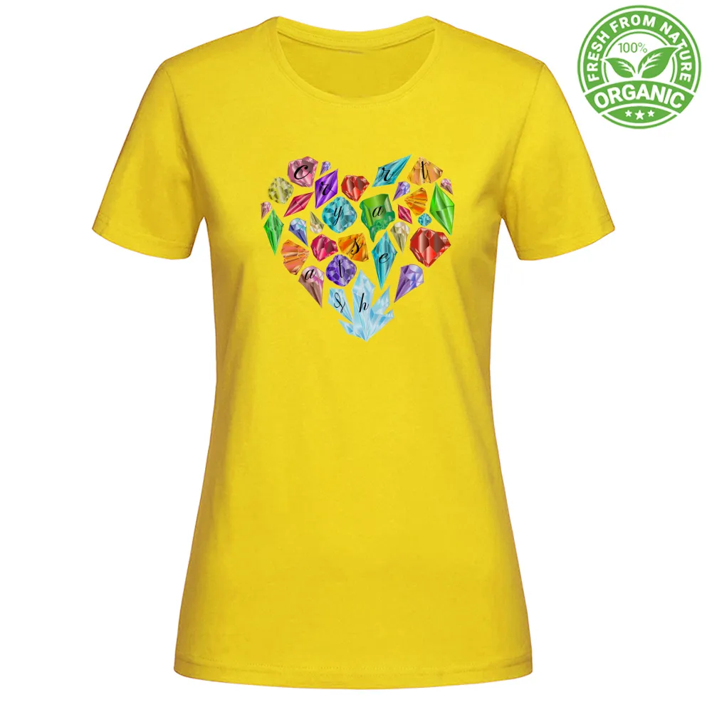 T-Shirt Woman Organic CrystalHeart