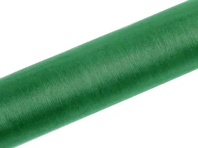 Tessuto in organza verde m x 16 cm