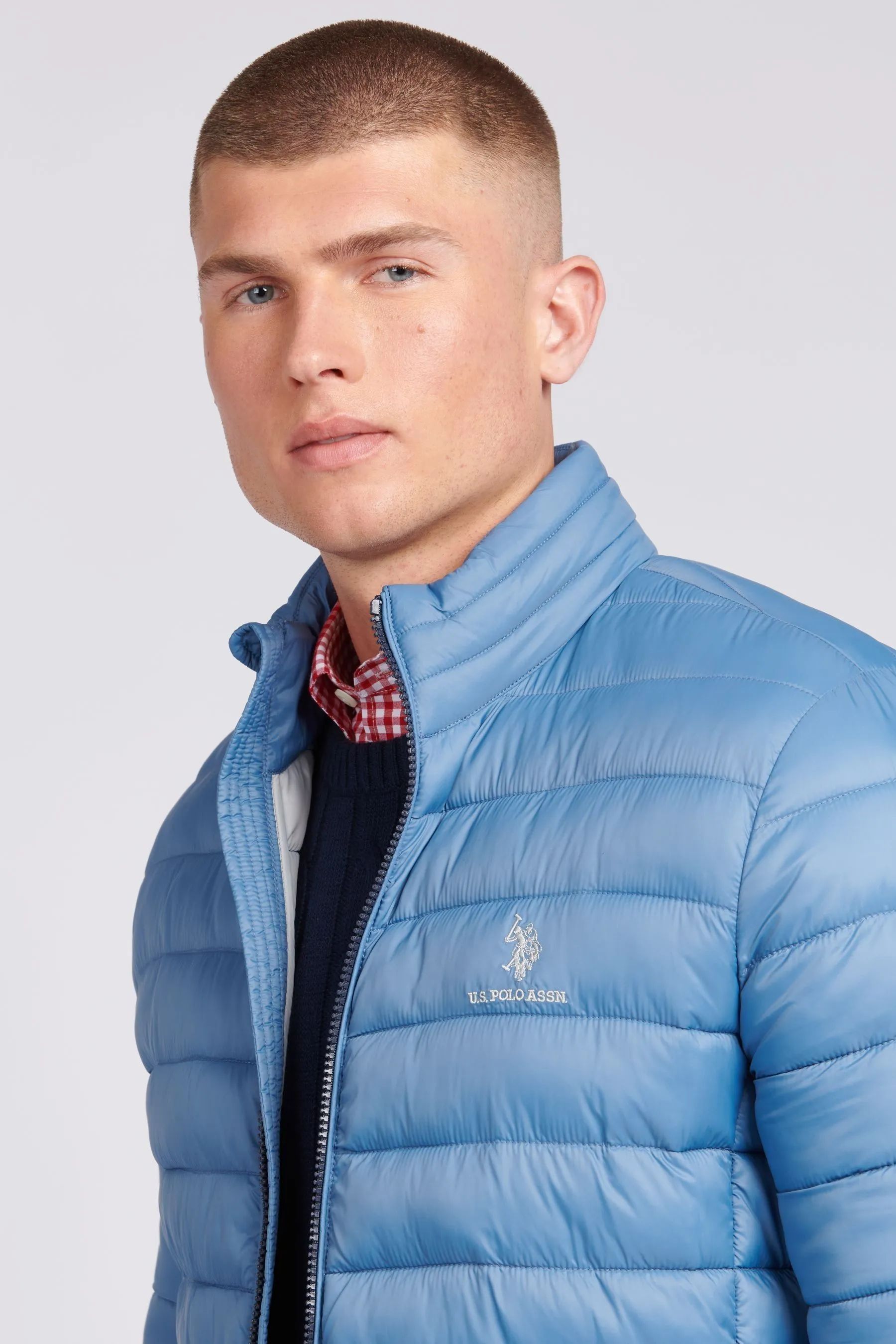 U.S. Polo Assn. Lightweight Mens Bound Quilted Jacket    